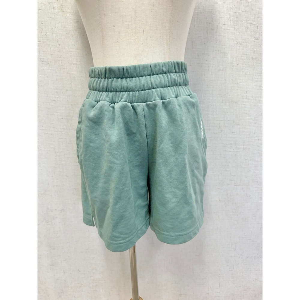 Women's Best Comfort Shorts Cotton Blend Solid Pastel Sage Green Size Medium - Picture 13 of 14